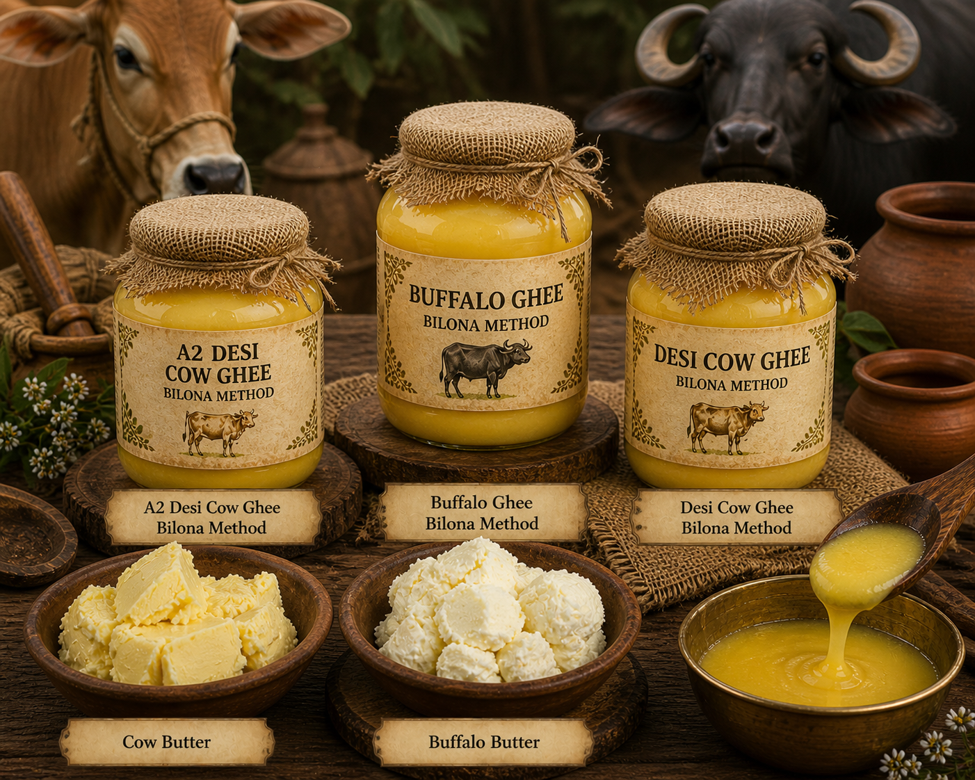 Pure ghee & butter